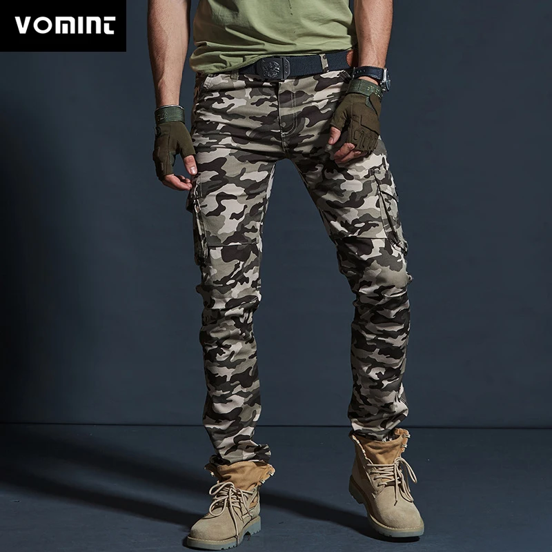 Pantalones Cargo de estilo militar para hombre, pantalones transpirables impermeables con bolsillos del ejército, pantalones casuales de talla grande