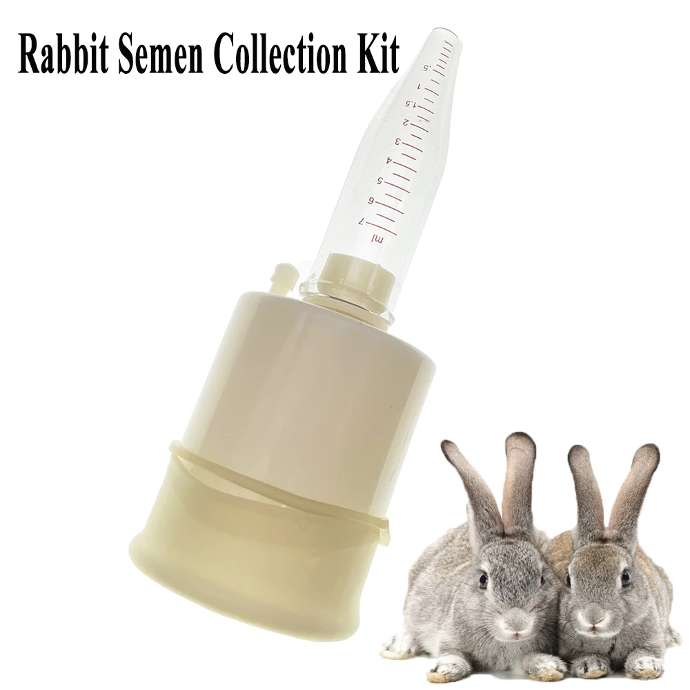 1SET Rabbit Semen Collection Kit Sperm Collect Artificial Insemination Tools Buck Glass Tube Hare Bunny Farming Tools Supplies