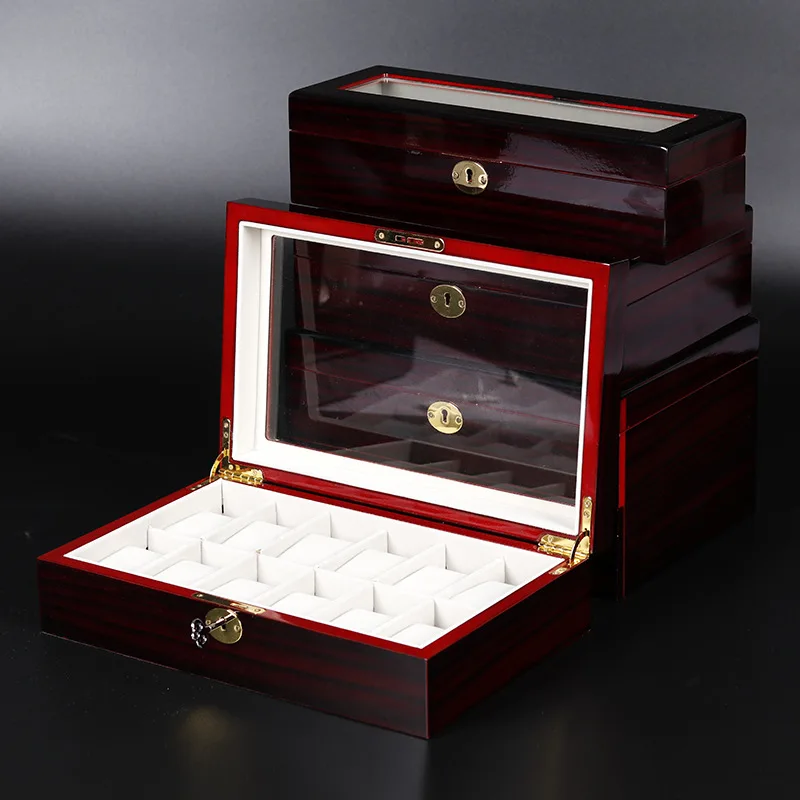 Tan Yunzhiyuan Baking Paint 6/10/12Ebony GrainJewelry Collection Display Sales Packaging Box