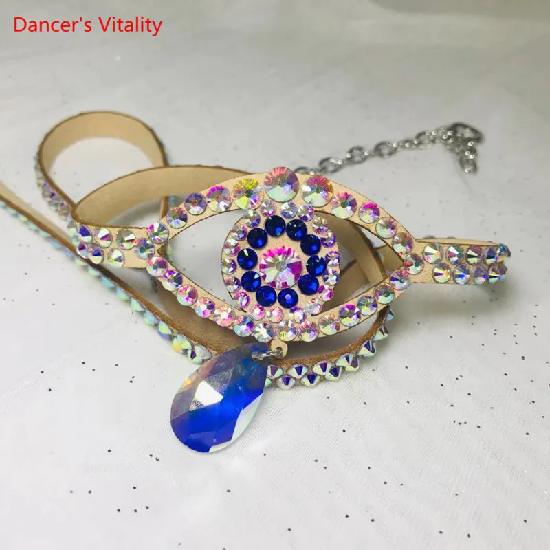 Belly Dance Waist Chain Diamond-Studded Belt Oriental Dancing Hip Scarf Female Adult Elegant Stage Performance accessories