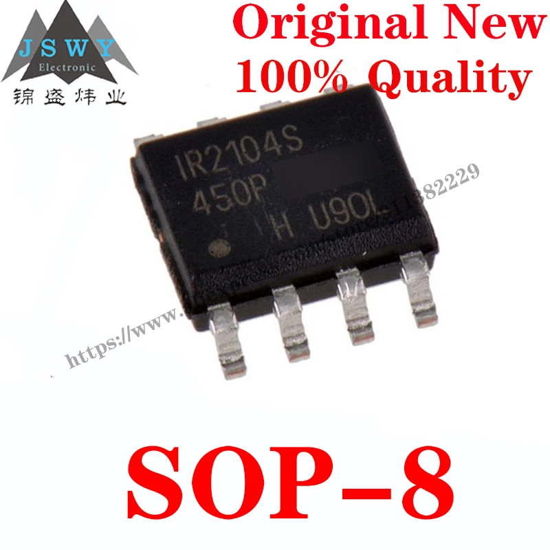 10~100 PCS IR2104S SOP-8 Semiconductor Power Management IC Gate Driver IC Chip with for module arduino Free Shipping IR2104