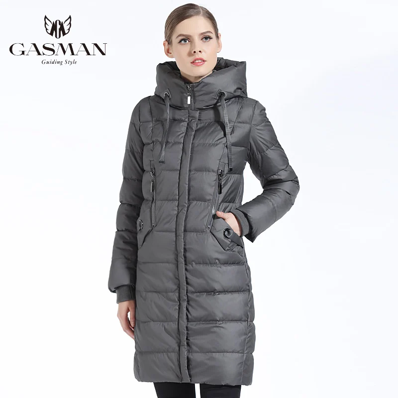 Imagem -02 - Gasman 2023 Grosso Mulheres Bio para Baixo Jaqueta Marca Longo Cabolsa de Inverno com Capuz Quente Parka Moda Jaqueta Nova Coleção Feminina 1827