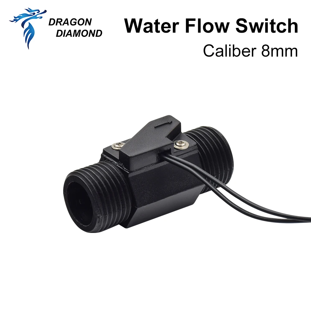 DRAGON DIAMOND Water Flow Sensor Switch 8mm Nozzle G1/2\