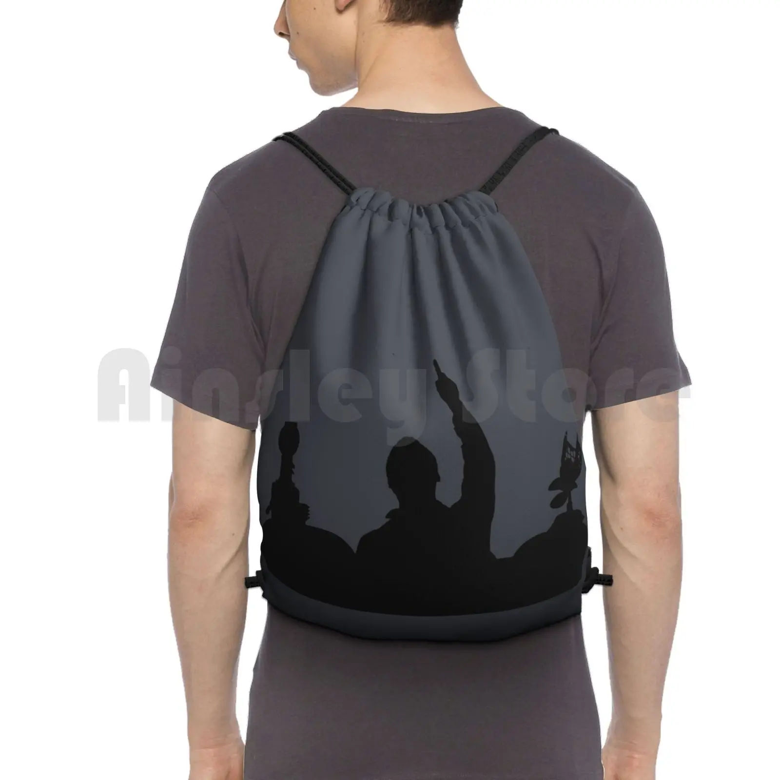 It Stinks Backpack Drawstring Bag Riding Climbing Gym Bag Mystery Science Theater 3000 Mst3k Tom Servo Crow Mike Joel Dr