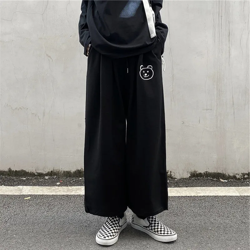 2021 New Women pants Oversize Casual Wide leg Loose pants High street Streerwear fashion style female Black pants