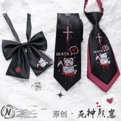 Corbata de uniforme de Anime Lolita JK para hombres y mujeres, corbata de cuello, accesorios de ropa, accesorios de Halloween, Cosplay Harajuku