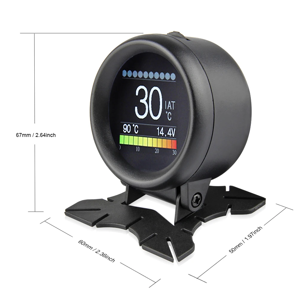 OBD2 Automobile On-board Computer A205 Car Digital OBD Driving Computer Display Speedometer Coolant Temperature Gauge Car Tools