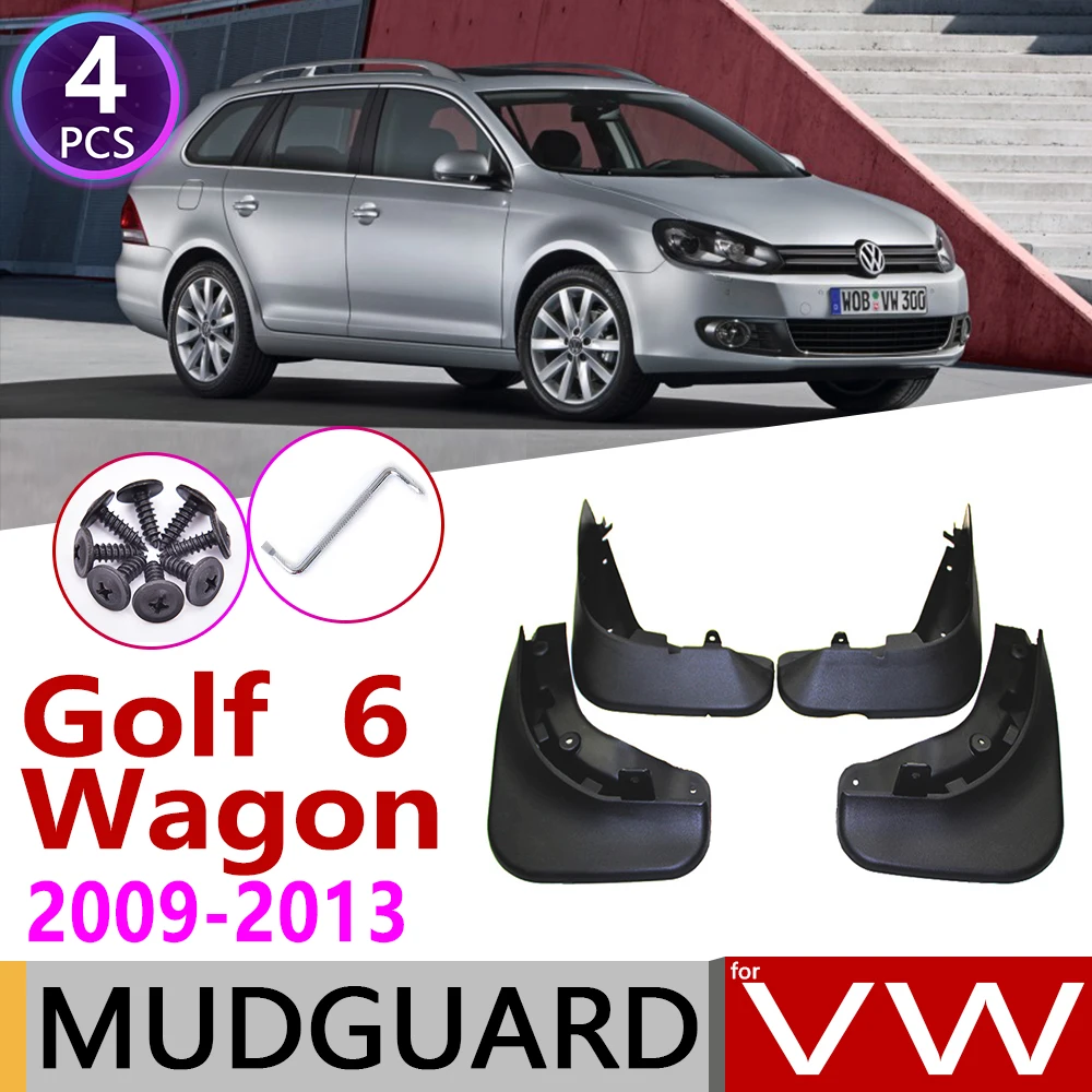 Mudflap for VW Golf 6 MK6 Estate Variant wagon 2009~2013 5K Fender Mud Guard Splash Flaps Mudguards Accessories 2010 2011 2012