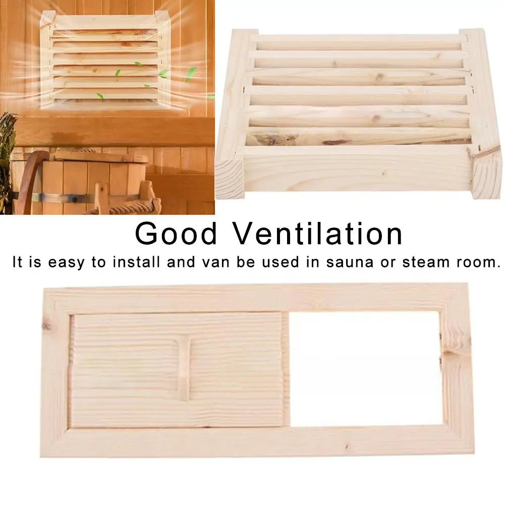 Summer Bath Sauna Room Air Vent  Sauna blinds Grille Ventilation Panel Sauna Room Equipment Non-Slip Bathtub Shutter Window 4