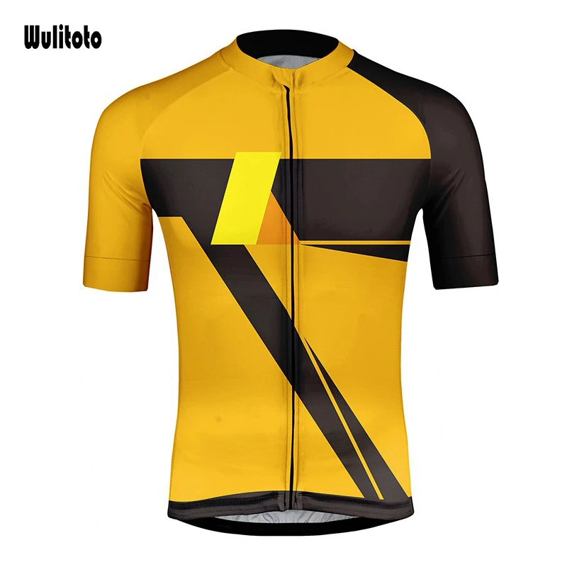 WULITOTO The New summer Mountain Bike Short Sleeve Breathable MTB Cycling Jersey For Men