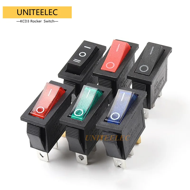 5PCS/lot KCD3 Rocker Switch,Inverter Welding Machine Coffee Maker Switch 2Pins/3Pins ON-OFF-ON ON-OFF