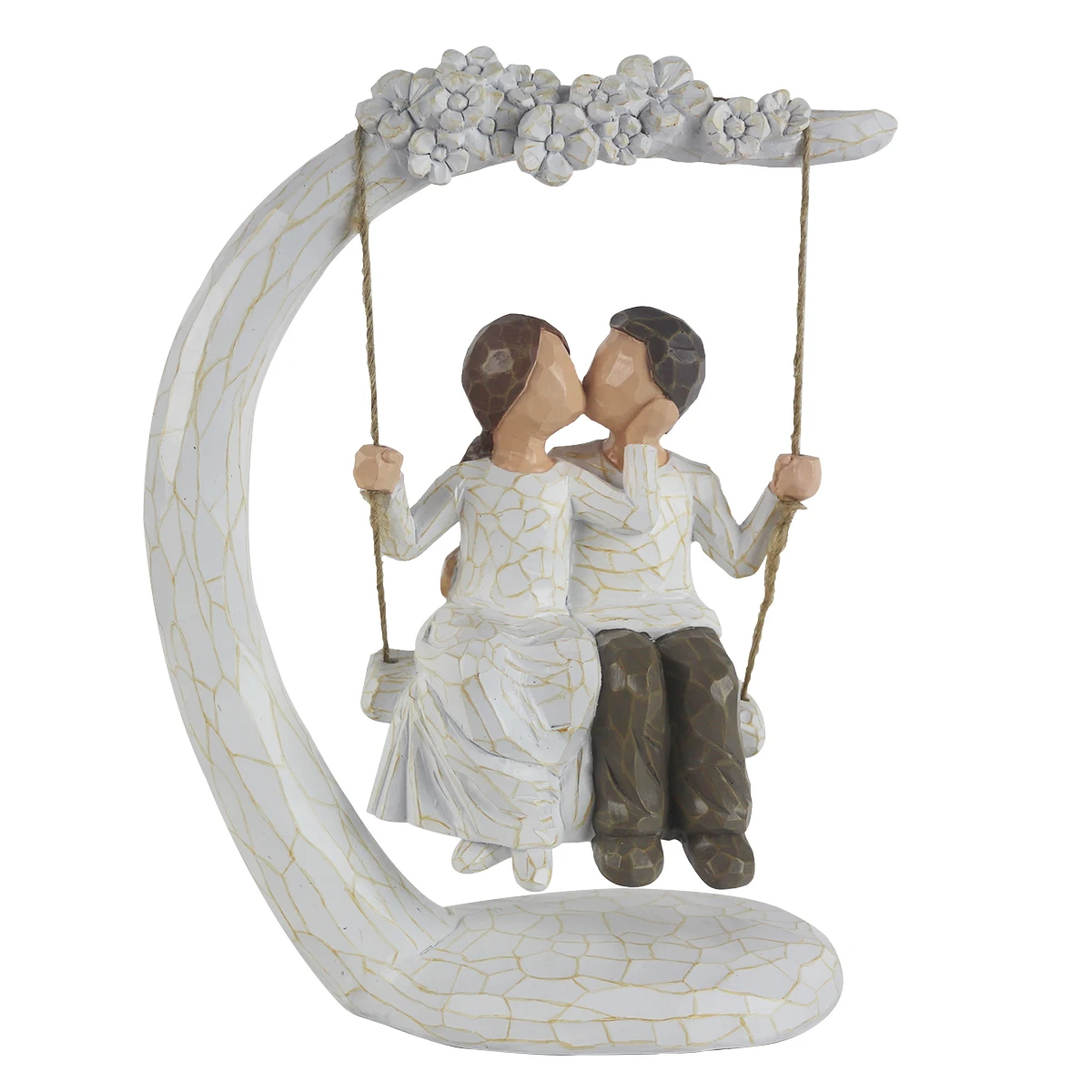 

Романтическая романтическая романтичная скульптура для влюбленных, 9 дюймов, ручная роспись, скульптура для запоминания прекрасного момента