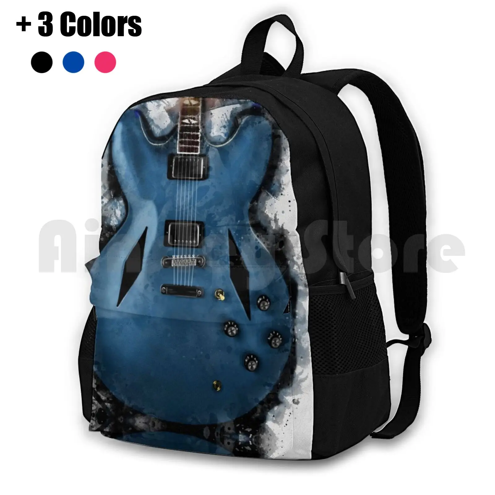 Dave Grohl's Electric Guitar Outdoor Hiking Backpack Riding Climbing Sports Bag Dave Grohl Electric Guitar Guitarist N Roll