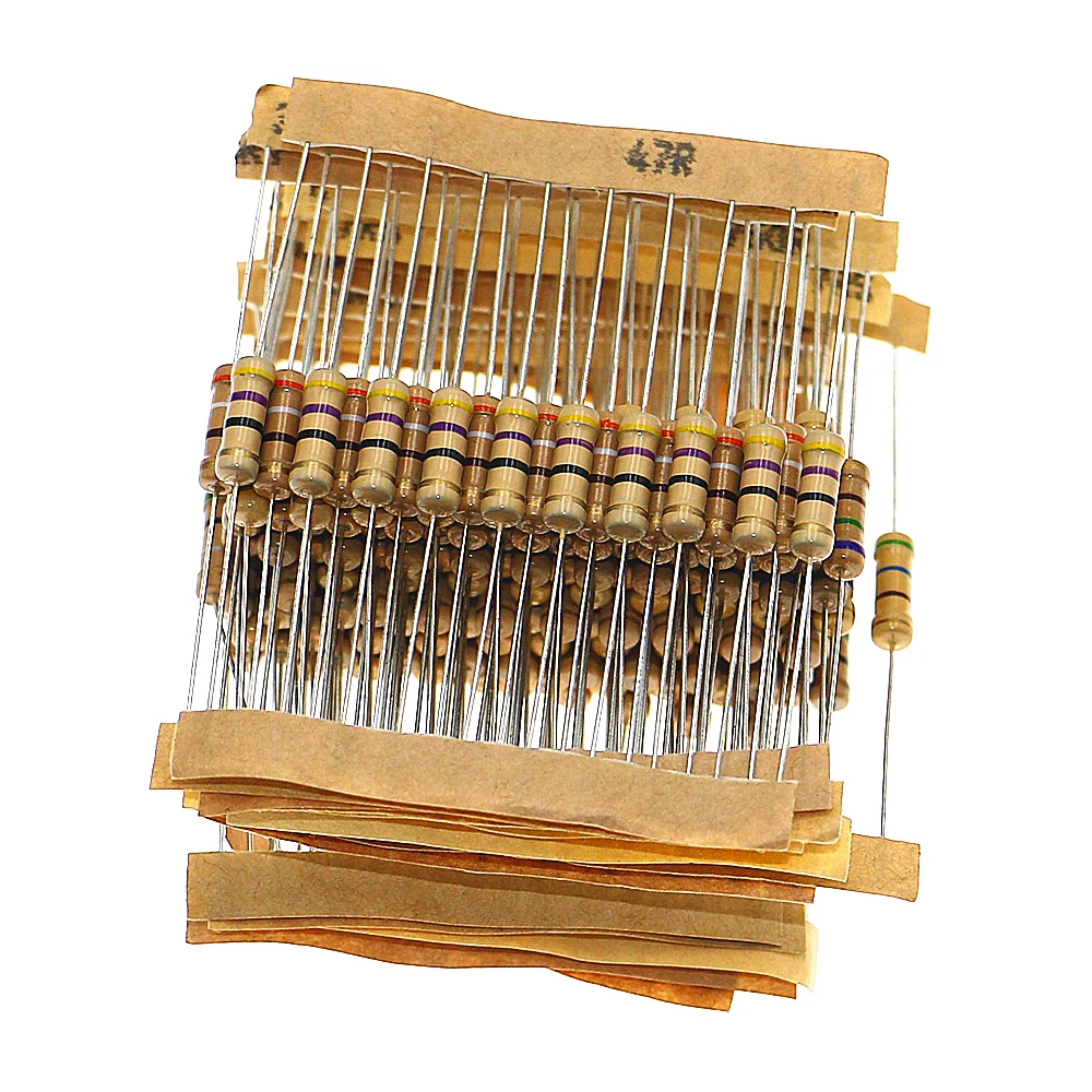 300pcs 30 Kinds Resistor Kit 1W 5% Carbon Film Resistance 0.1-750 ohm Set