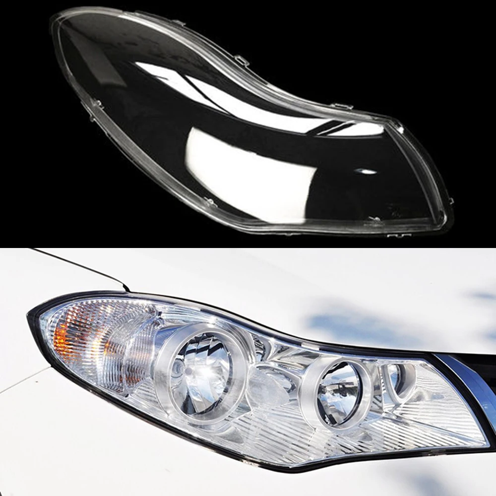 Car Front Headlight Cover For Chery Fulwin 2 Sedan 2009-2012 Auto Headlamp Lampshade Lampcover Head Lamp Light Glass Lens Shell