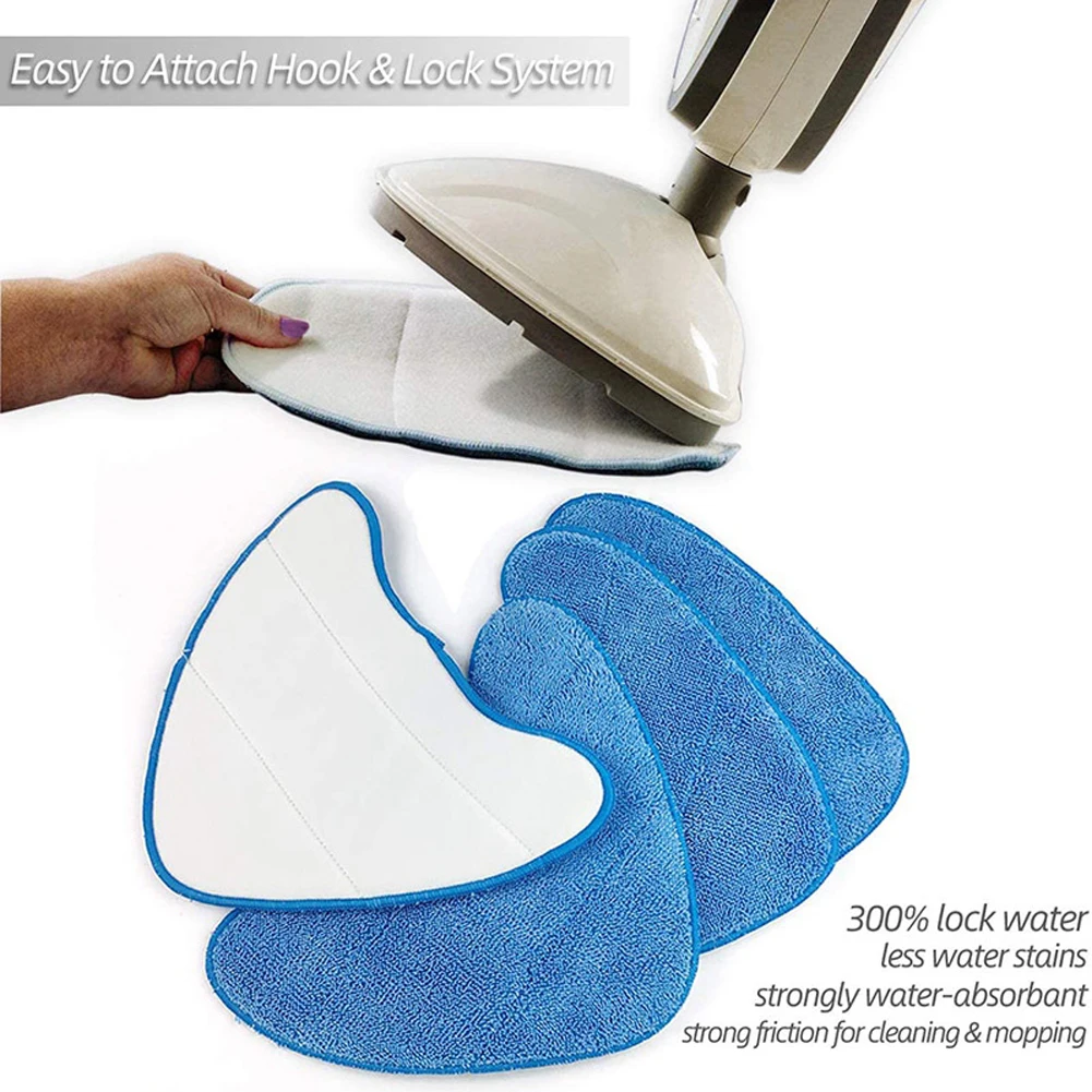 1pcs Washable VAX S86-SF-CC Blue Steam Mop Cleaning Triangle Pads Replacement Microfibre Cloth Cover Mopping Pads