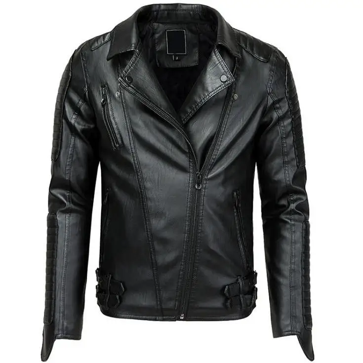 Jacket New Men Suede Fashion winter Motorcycle PU Male Autumn Bomber Jackets Outerwear Faux Leather Coat L-3XL