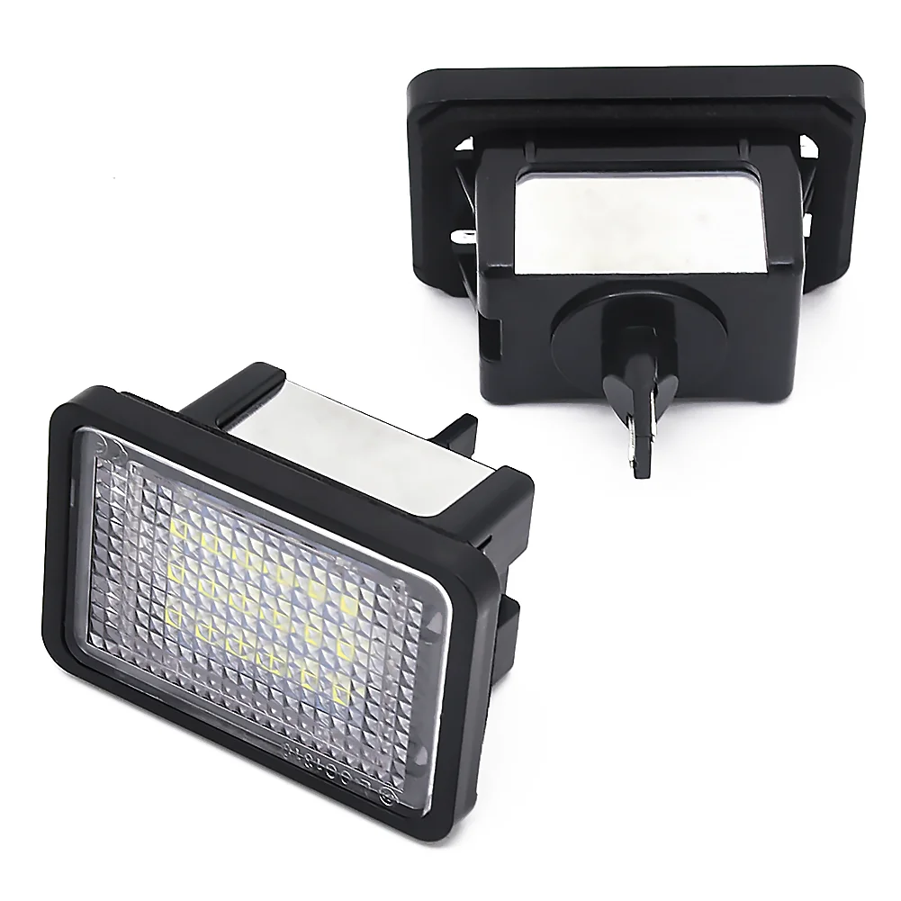 2Pcs LED Number License Plate Light Lamp For Mercedes-Benz GL ML GLK GLA GLC GLE Class W176 W166 X156 X166 X204 X205 R172