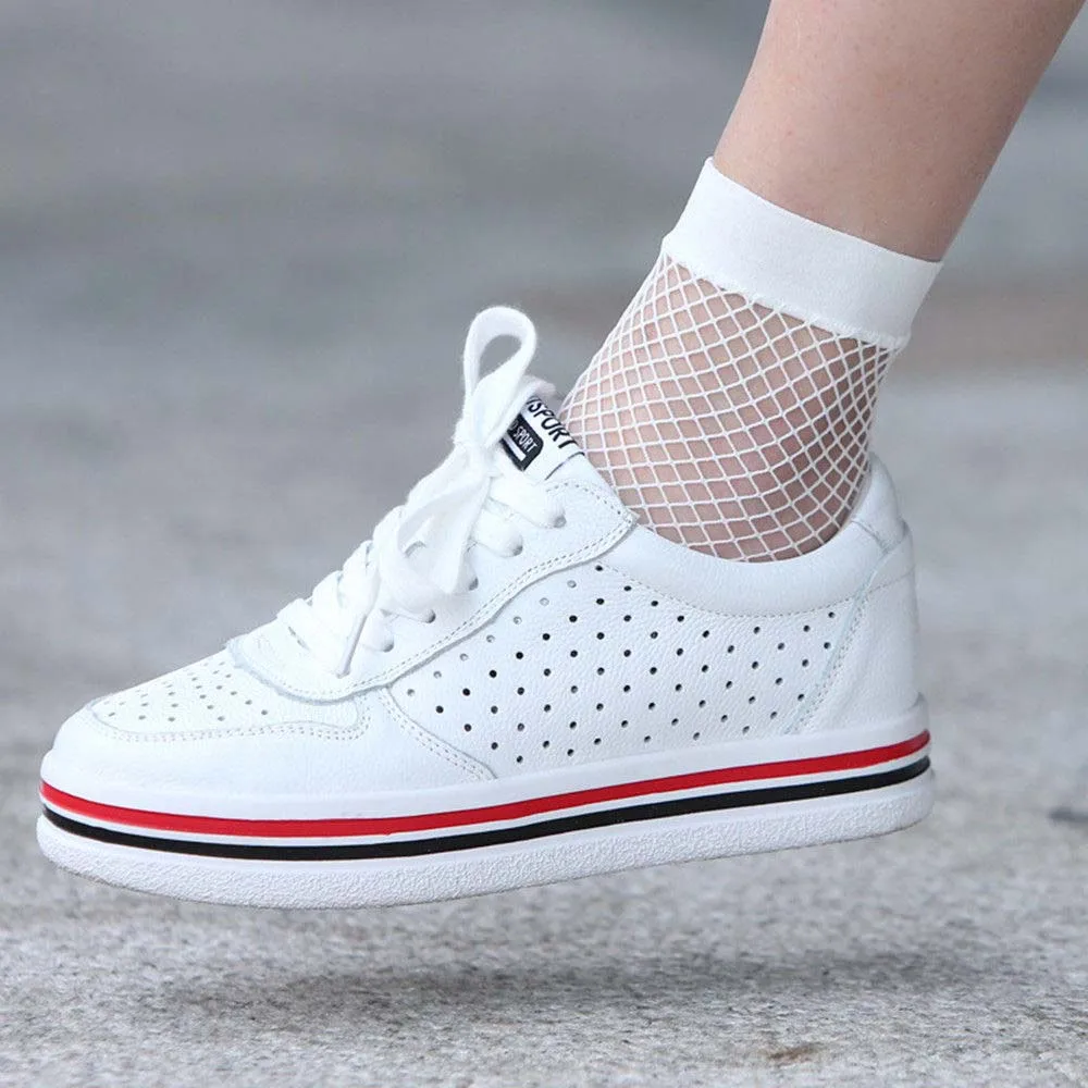 1 paar Mode Frauen Fishnet Knöchel Hohe Socken Weiß Dame Mesh Spitze Kurze Socken Sommer Winter Für Schöne Mädchen Frauen der Socken