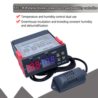 12V 24V 220V 10A STC-3028 Digital Temperature Humidity Meter Thermostat Dual Display Thermometer Hygrometer Adjustable 0~100%RH