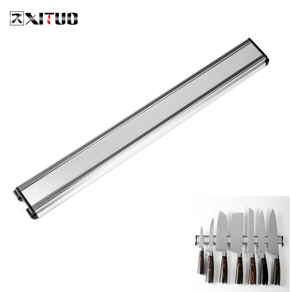 XITUO Strong Magnetic Knife Holder Wall-mounted Bar Hanging Block For Chef's Knife Scissors Stainless Steel kitchen equipment