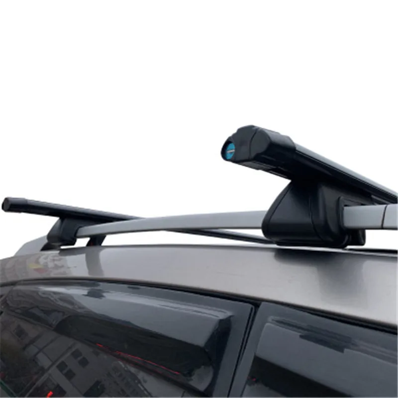 High Quality Universal Aluminium Alloy Black 125cm Car Roof Rack Cross Bar with Lock for SUV  Car