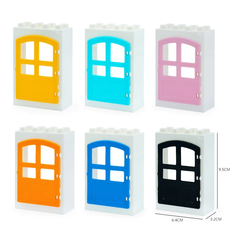 Set De 84 Piezas De Puertas Y Ventanas Para Bloques De Construcción – Compatible Con Todas Las Marcas, Ideal Para Casas Y Granjas