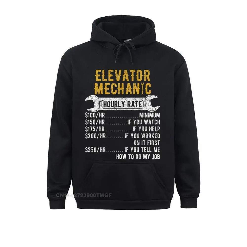 

Elevator Mechanic Maintenance Rate Technician Oversized Hoodie Men Sweatshirts Slim Fit Long Sleeve Hoodies 2021 Party Clothes