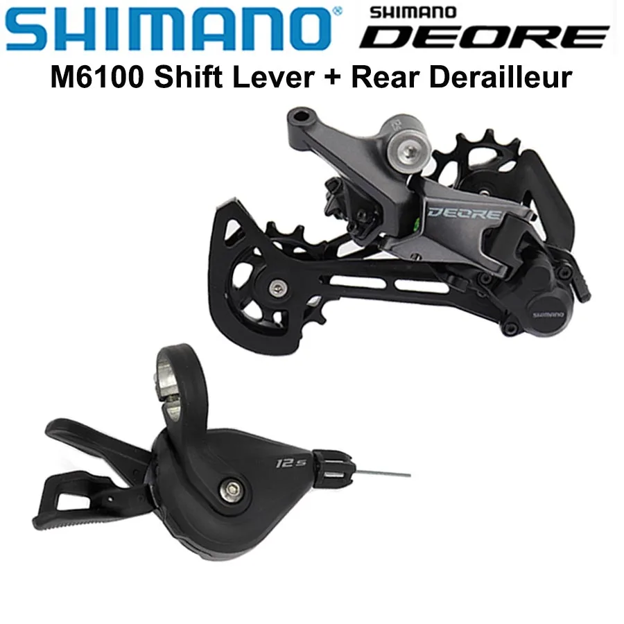 SHIMANO DEORE M6100 Groupset 12v SL M6100 Shift Lever  RD M6100 SGS Rear Derailleur 12 Speed Mountain Bike MTB