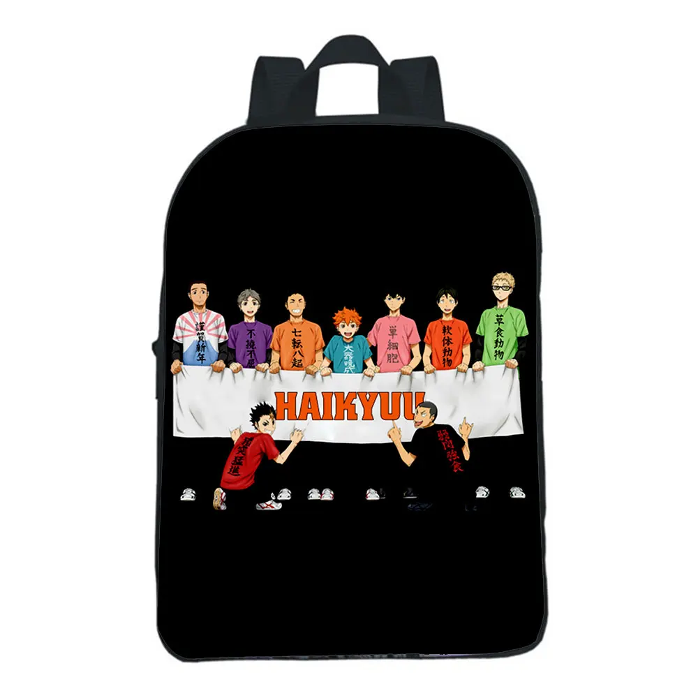 

NEW Japanese Anime Haikyuu Children Backpack Student Schoolbag Boys Girl Shoulder Bags Orthopedic Mochila