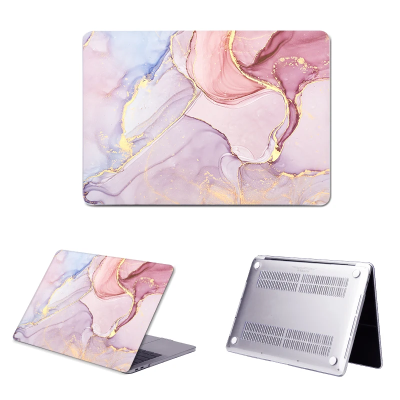 Imagem -04 - Capa para Laptop para Macbook Air 13 13.6 m1 m2 A2337 A2681 A1932 Capa Rígida para Macbook Pro 13 14 A2338 A2289 A2251 Tampa do Teclado