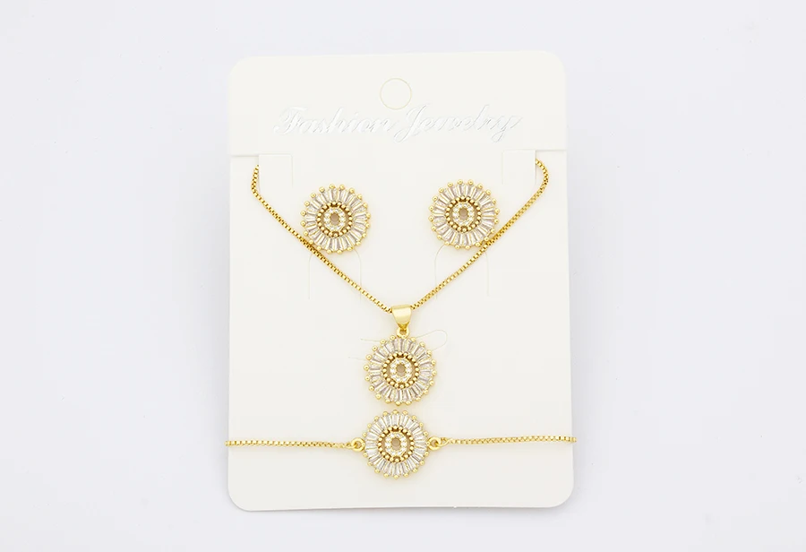 Nidin Heißer 26 Buchstaben Schmuck Sets Halskette + Ohrringe + Armband Für Frauen Initial Alphabet Charme Kupfer Zirkon Party hochzeit Geschenk – Detail 7
