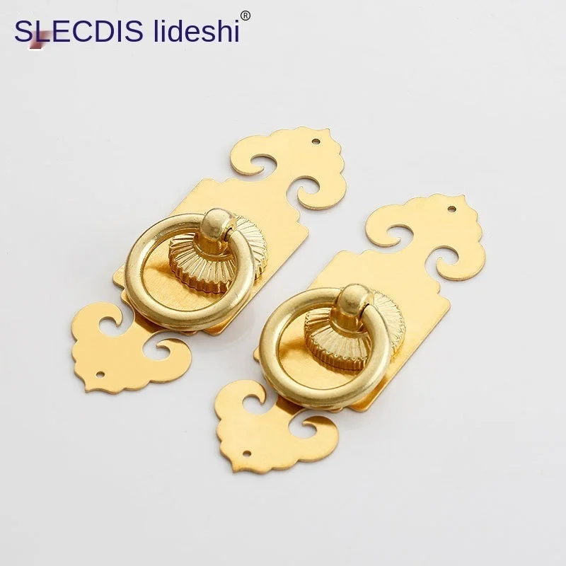 Chinese circular cabinet wardrobe door handle antique shoe cabinet handle furniture hardware accessories