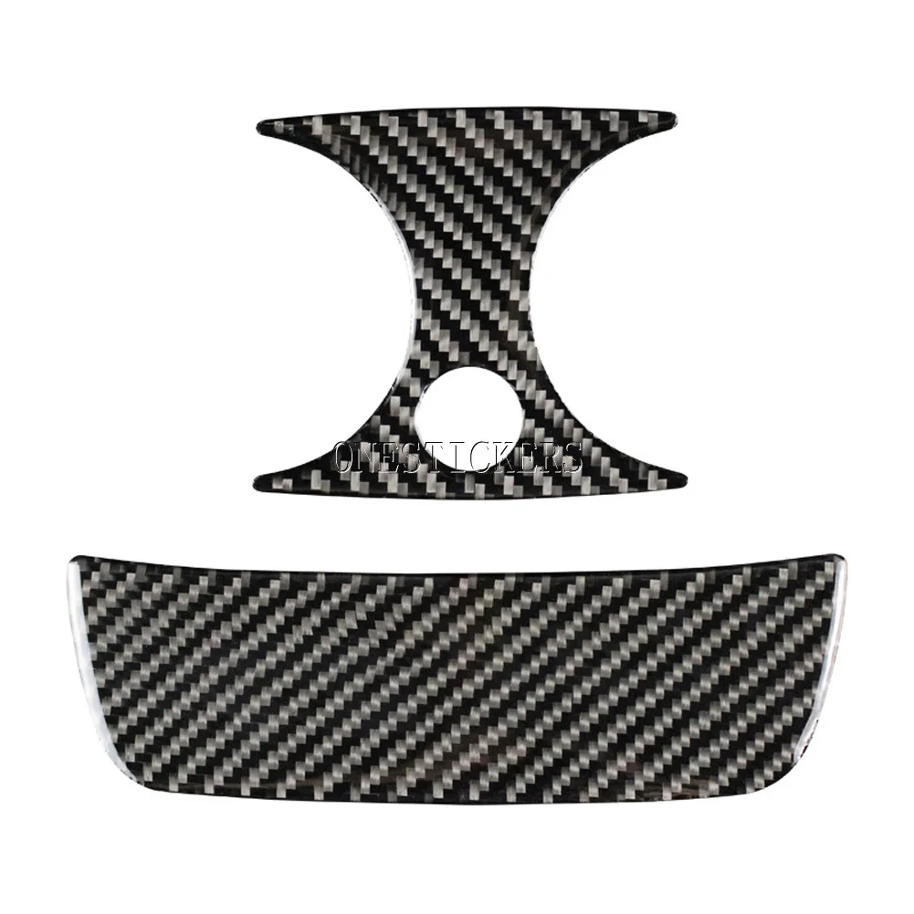 Car Accessories Rear Armrest Air Conditioning Outlet Trim Cover Soft Carbon Fiber For Mercedes Benz E C GLC Class W213 W205 X253