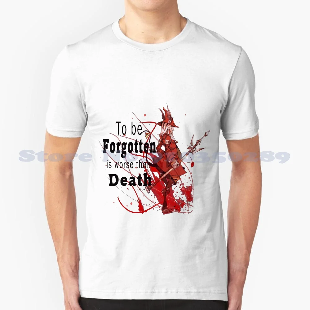 To Be Forgotten Is Worse Than Death Final Fantasy Ix Quote 100% Cotton T-Shirt Final Fantasy Ix Final Fantasy 9 Crescent