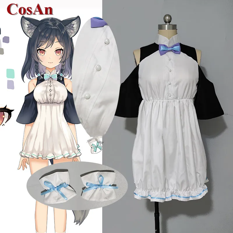 

CosAn Hot Anime Vtuber LiLilinglan Cosplay Costume Lovely Daily Wear Uniform Dress Activity Party Role Play Clothing Custom-Make