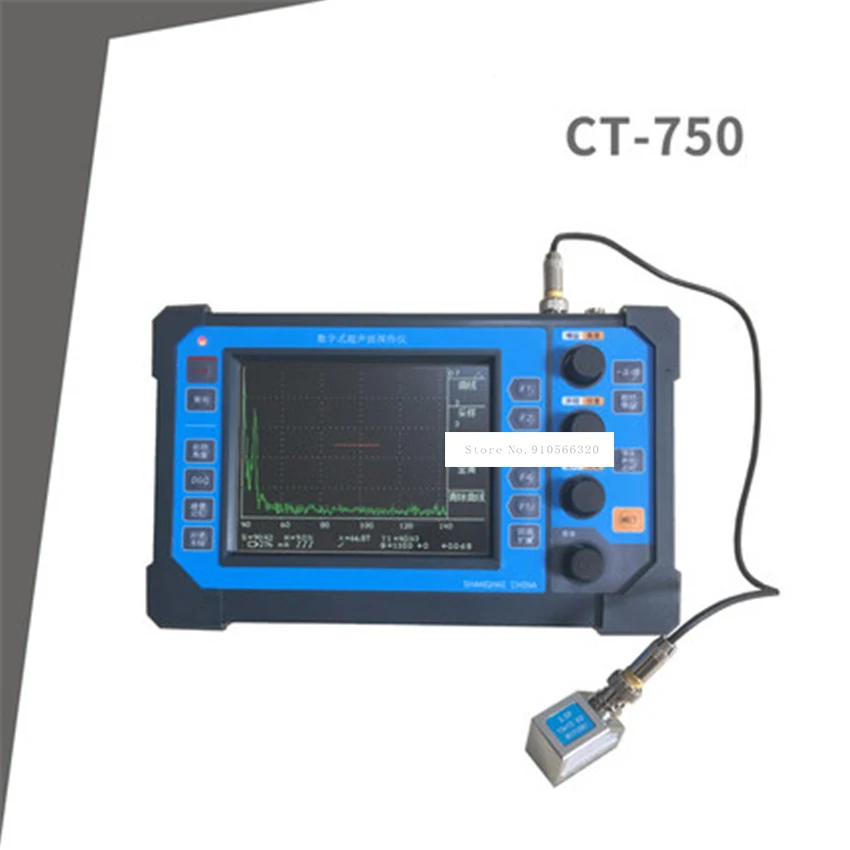 CT-750 المحمولة الرقمية بالموجات فوق الصوتية للكشف عن الخلل هيكل معدني الصلب لحام عيب الكراك الخلل الكاشف 220 فولت 0 ~ 6000 مللي متر رائجة البيع