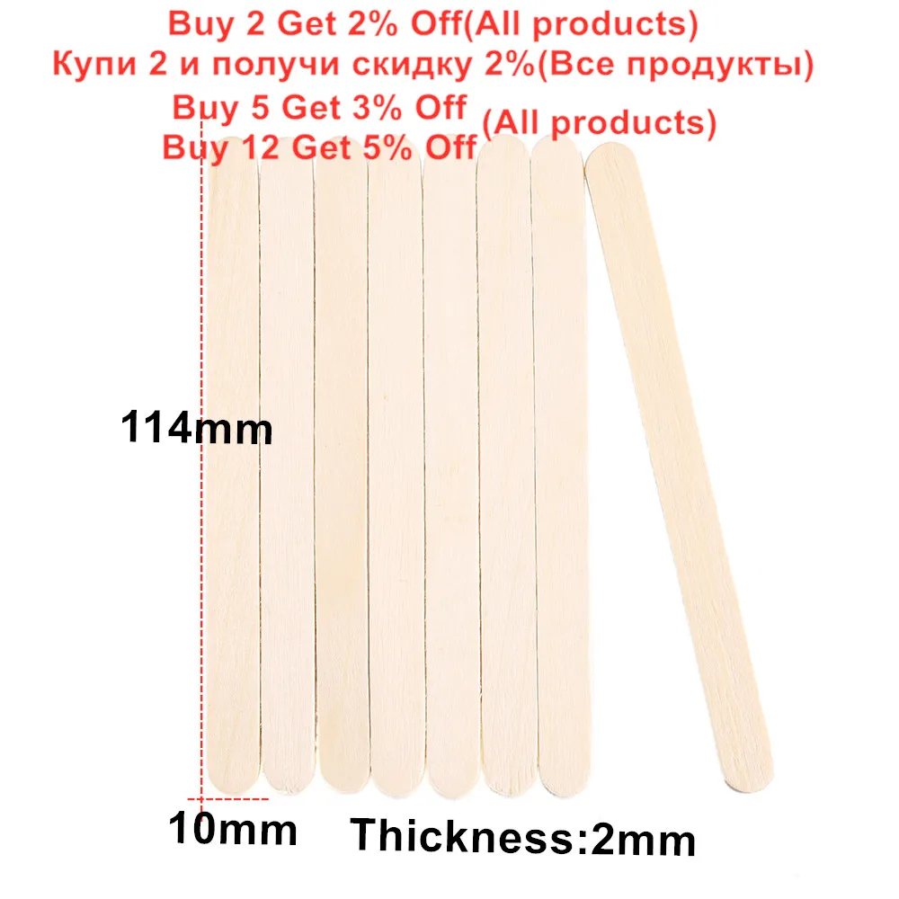 50-150Pcs Wooden Stirring Stick For Epoxy Resin Mold Popsicle Ice Cream Sticks Jewelry Making Handmade Craft Tools Supplies