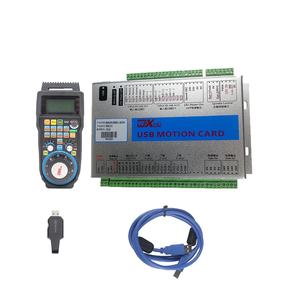 CNC Mach3 Controller Ethernet Breakout Board MKX-V Specialfication 3/4/6 axis+WHB04B-4/6 wireless handwheel 2000KHz