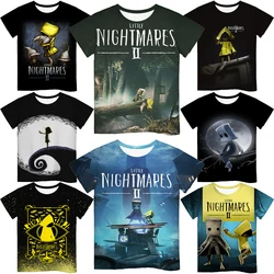 Summer Kids 3D Printing Little Nightmares 2 T Shirts Children Cartoon Anime T-shirts Boys Girls Teens Toddler Tee Tops Camiseta