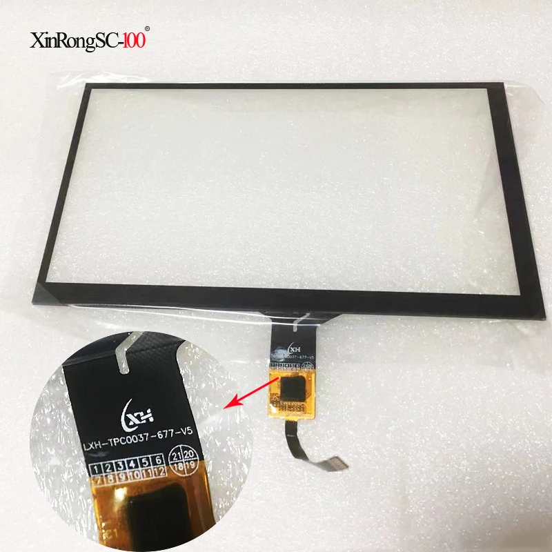 6.2 7 8 inch lxh-tpc0037-677-v5 155X88mm 165x100mm Touch Screen Panel Digitizer Glass Sensor For 6.2\