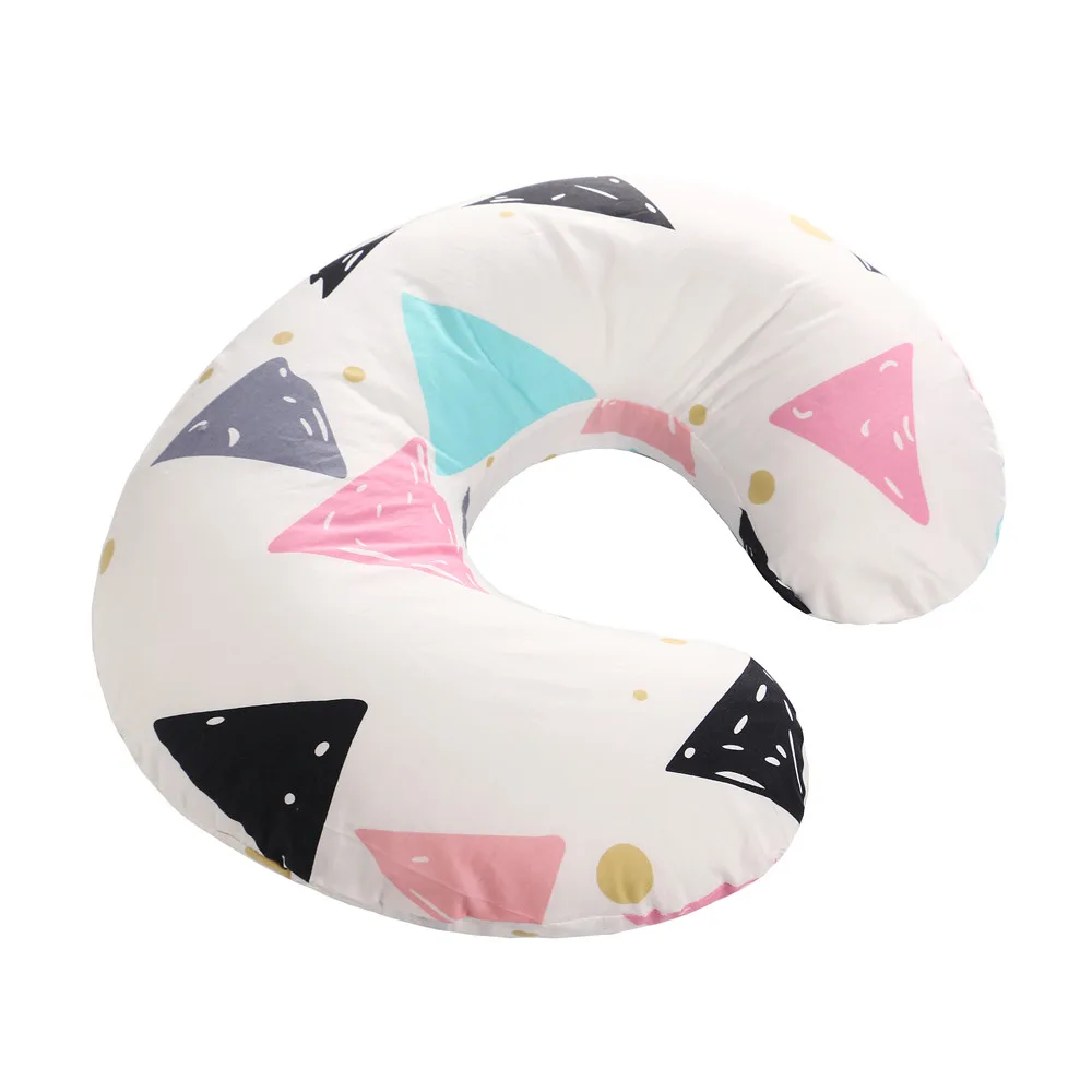 2023 New Baby Pillow Cover Toddler Kids Cartoon Print U shape Pillow Slipcover Comfy Newborn Nursing Breastfeeding Pillow Cover