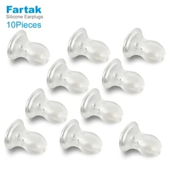 10pcs Soft Silicone Earbuds Mushroom Earplug Tips for Walkie Talkie Radio Air Acoustic Tube Earpiece Headset Earphone