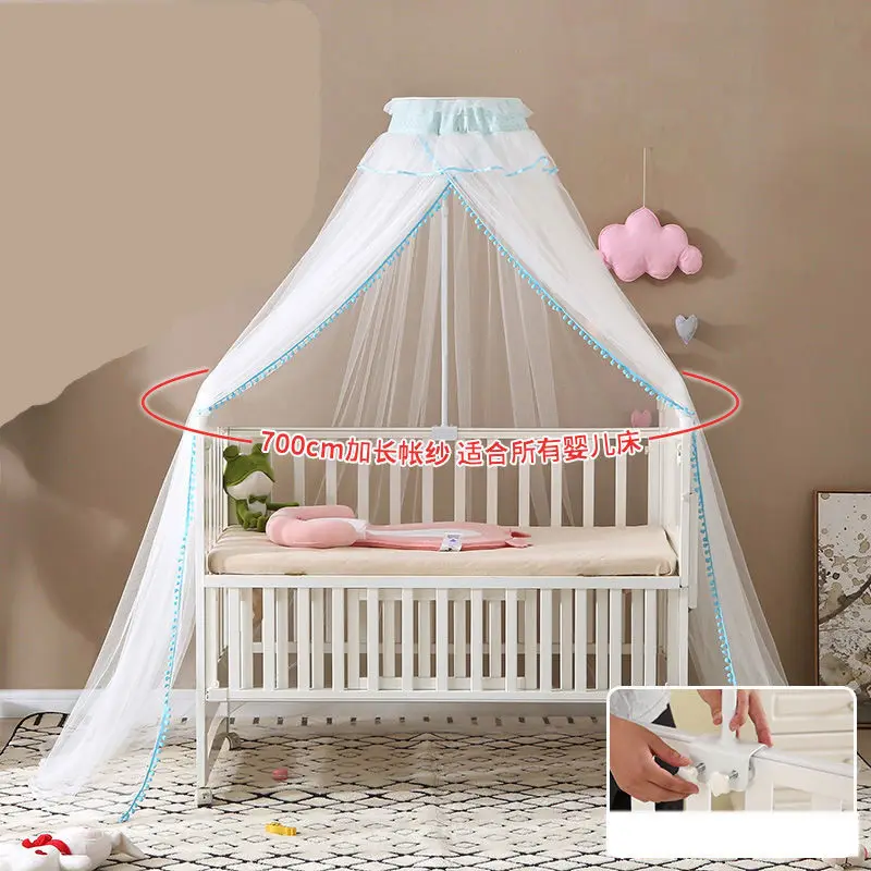 Moustiquaire réglable CPull pour bébés et enfants, filet de tente de style moderne, avec support rapide, décoration de lit pour enfants, B