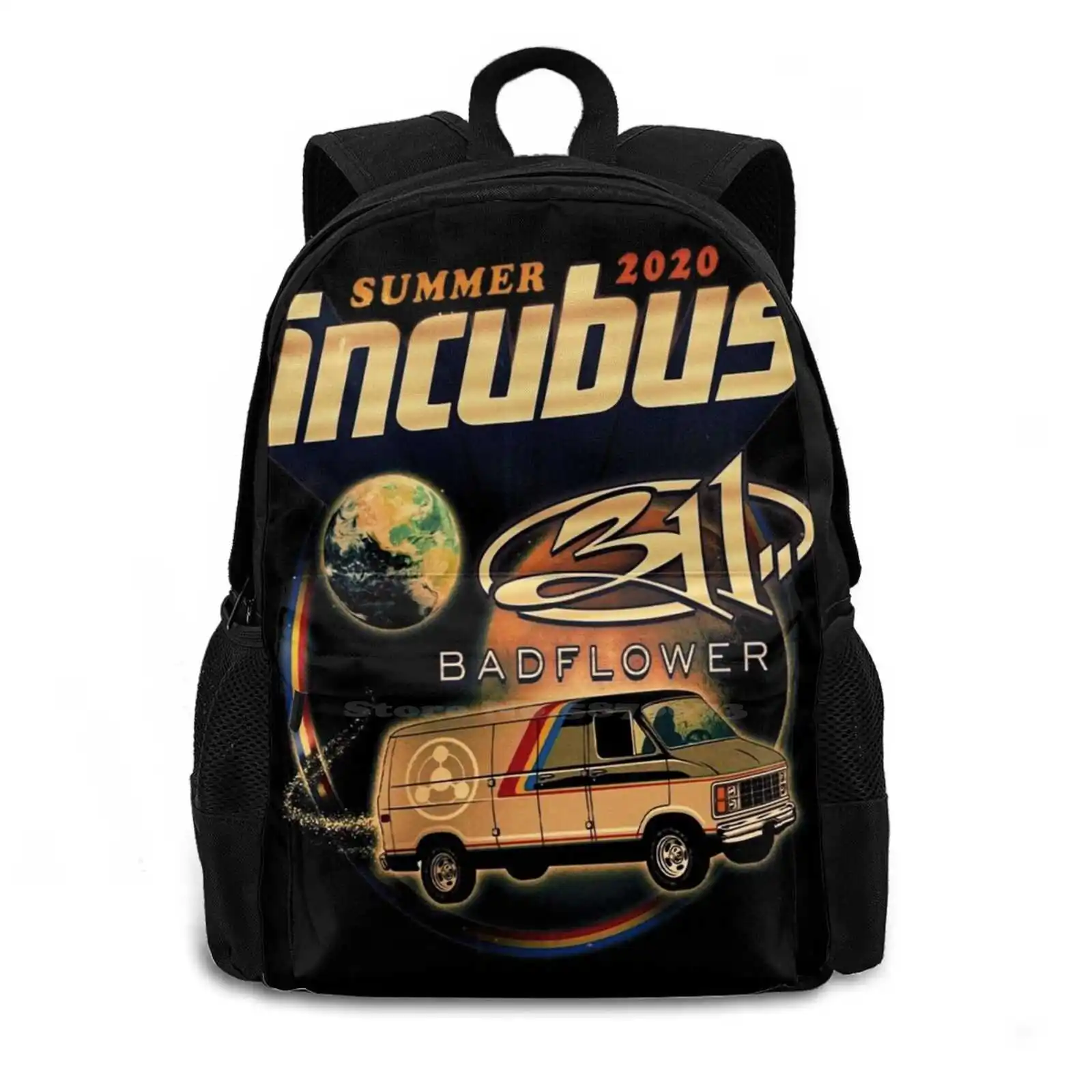 311 Flowers Tour 2020 Mendagri Pattern Design Bagpack School Bags 311 Flowers Tour 2020