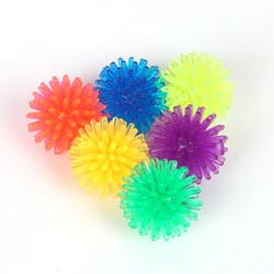 100 pçs hedgehog bola pé massagem yangmei forma massagem bola mole crianças adultos anti stress brinquedos de descompressão