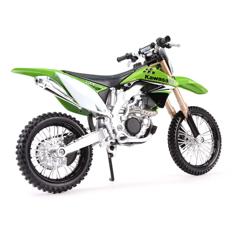 Maisto 1:12 Kawasaki KX 450F Green Die Cast Vehicles Collectible Hobbies Motorcycle Model Toys