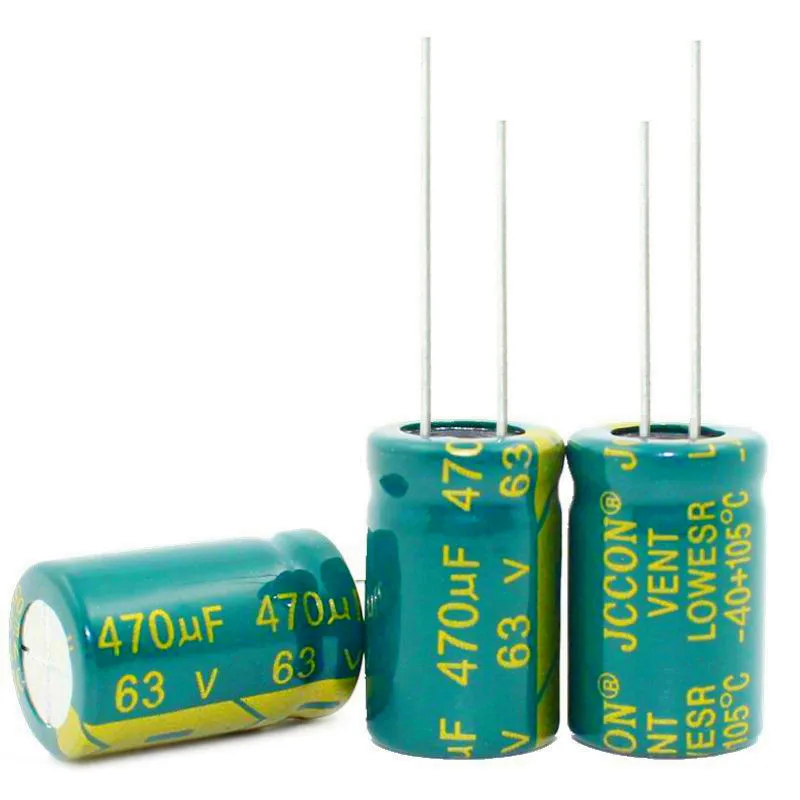 100PCS 470UF 63V   63V470UF Aluminum Electrolytic Capacitor  high-frequency 13X20MM