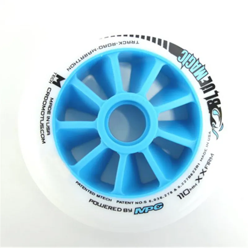 Speed Skate Wheel Blue Magic Wheels XXFirm Inline Skate Wheel MPC Wheel for Track Road Marathon Tire Tyre Cadomo 6 / 8 Pieces