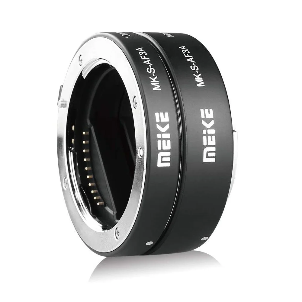 Meike Auto Focus Macro Extension Tube Ring 10mm 16mm for Sony E / EF Mount A6000 A6300 A7 A7II A7III A7IV NEX5 NEX5N NEX7 NEX-6